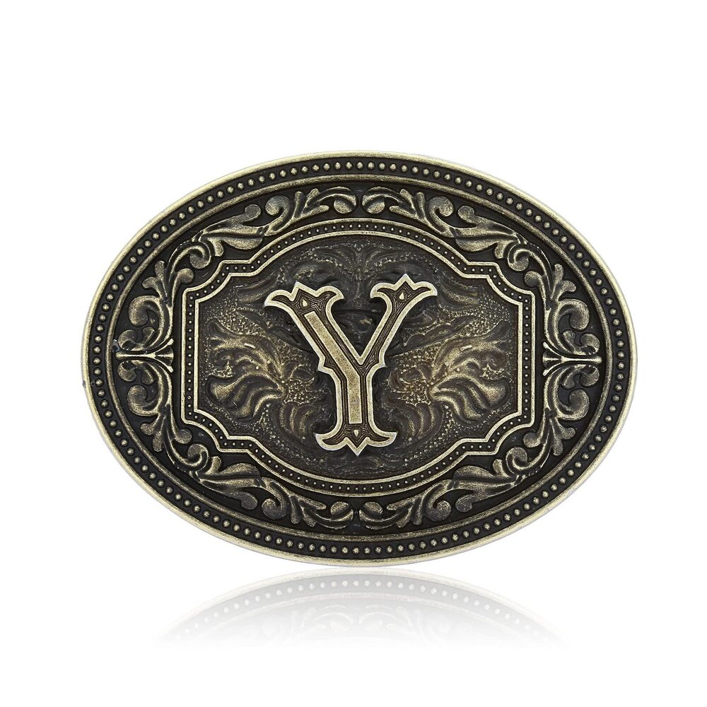 3751 Belt Buckles - Initial Letters A to Z Western Rodeo Cowboy Cowgirl